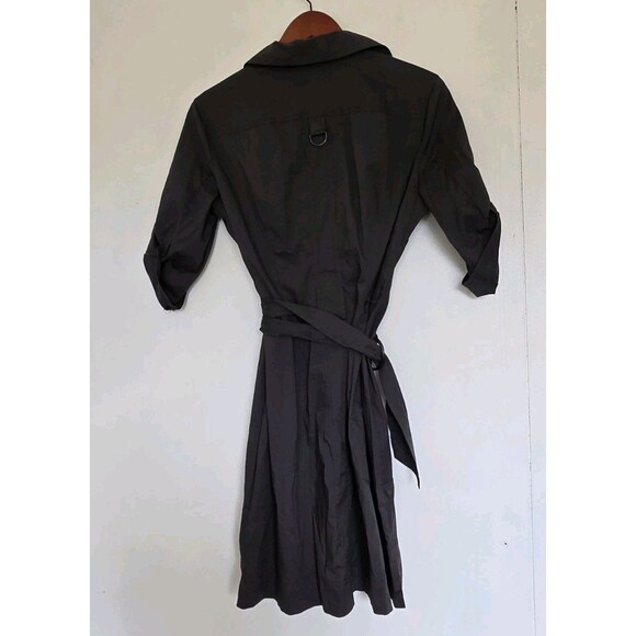 New York & Company Dress Womens 6 Trench Office Business Travel Tactical Belted - Picture 6 of 9